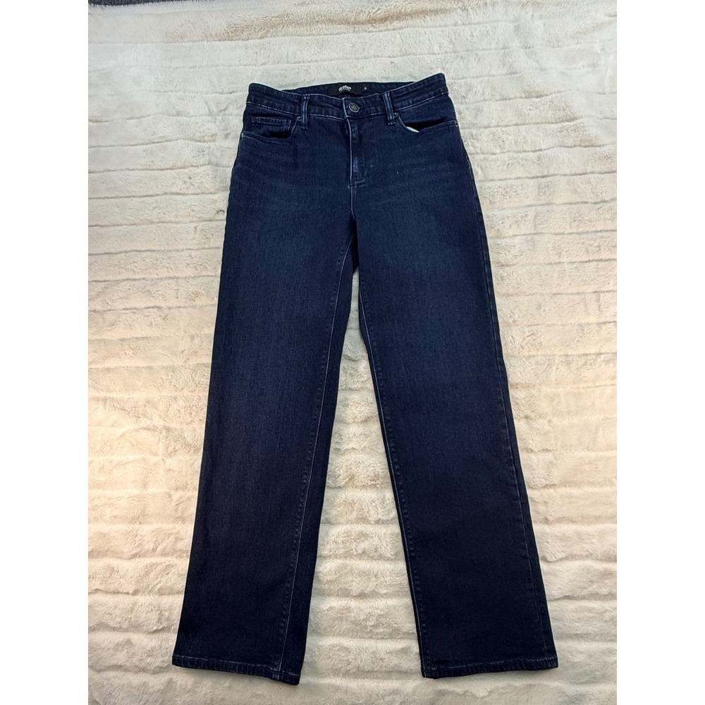 Hudson Los Angeles Womens Dark Wash Straight Leg Jeans Size 6 Indigo Denim